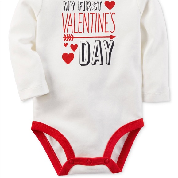 My First Valentine’s Day Romper by Carter’s NWT - Picture 4 of 6